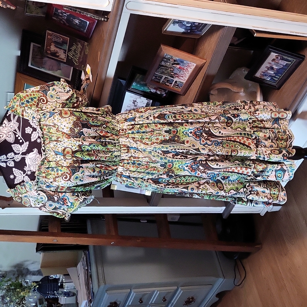 646 Main XXL Paisley print dress